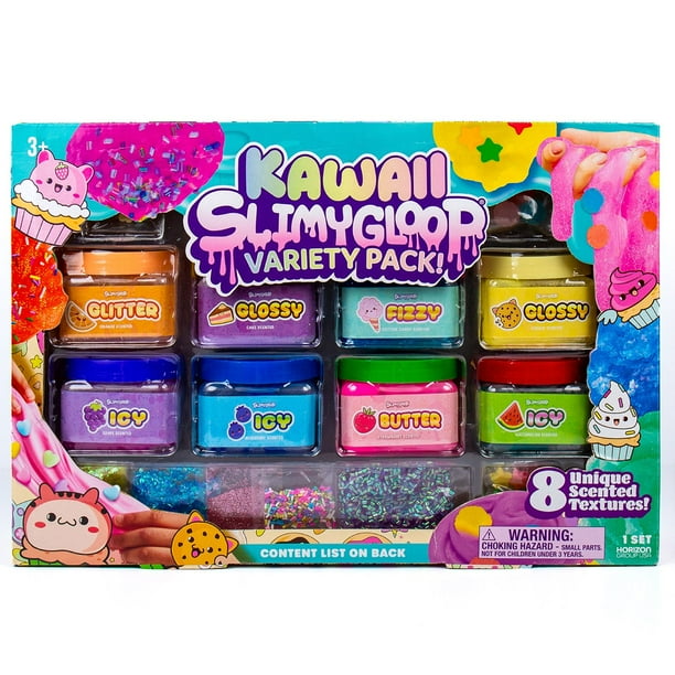SlimyGloop Sensory Textured and Scented Slime Variety Pack, 8 pk