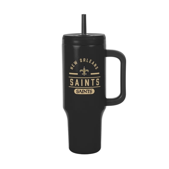 Logo Brands New Orleans Saints Stainless Steel Leakproof Tumbler