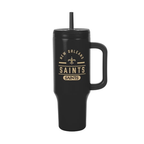Logo Brands New Orleans Saints Stainless Steel Leakproof Tumbler
