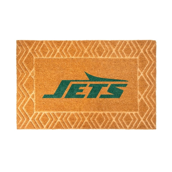 Logo Brands New York Jets Coir Outdoor Mat