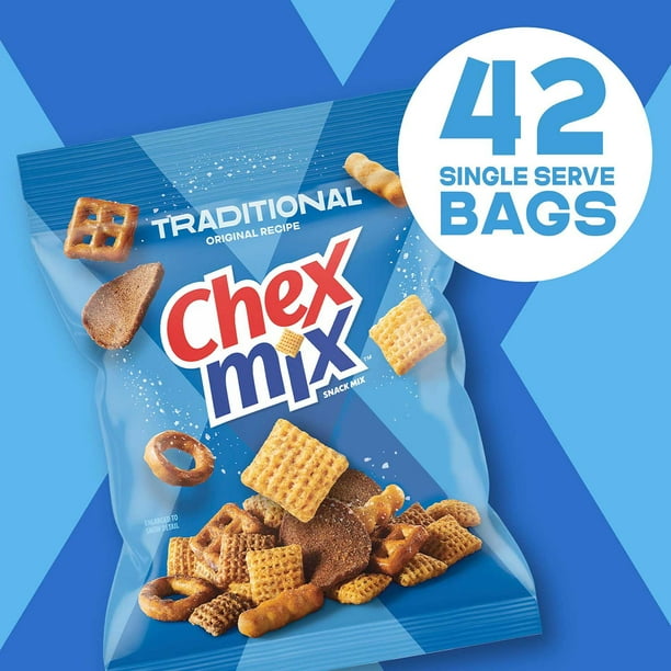 Chex Mix Traditional Savory Snack Mix, 1.75 oz., 42 pk. - Samsclub.com