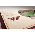 thumbnail image 4 of YouTheFan Virginia Tech Hokies 17"x13" 3D 5 Layer Stadium View Wall Art, 4 of 5