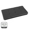 thumbnail image 6 of Seville Classics Foldable Storage Bench Ottoman, Modern Gray,  30" W x 15.7" D x 15.7" H, 6 of 11