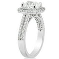 thumbnail image 3 of 2.60 CT. T.W. Cushion Cut Double Halo Diamond Ring in 18K Gold, 3 of 4