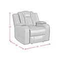 thumbnail image 5 of Society Den Amias Power Motion Recliner with Power Headrest, LED, 5 of 5