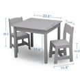 thumbnail image 3 of Delta Children MySize Kids' Wood Table and Chair Set - 2 Chairs, Assorted Colors, 3 of 8