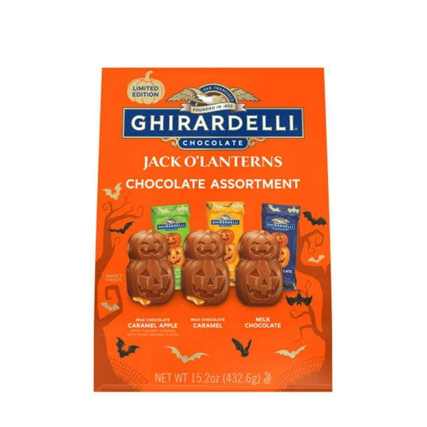 Ghirardelli Premium Jack-O-Lantern Chocolate Candy Variety Pack