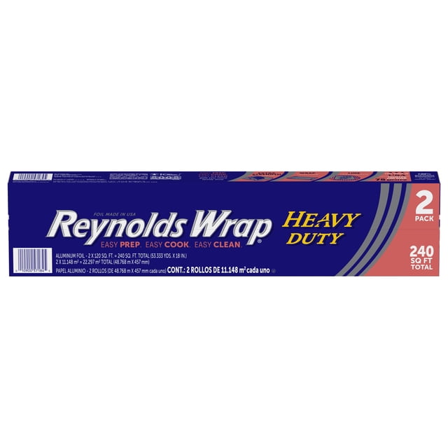 Reynolds Wrap Heavy Duty 18" Aluminum Foil, 120 sq. ft., 2 pk.