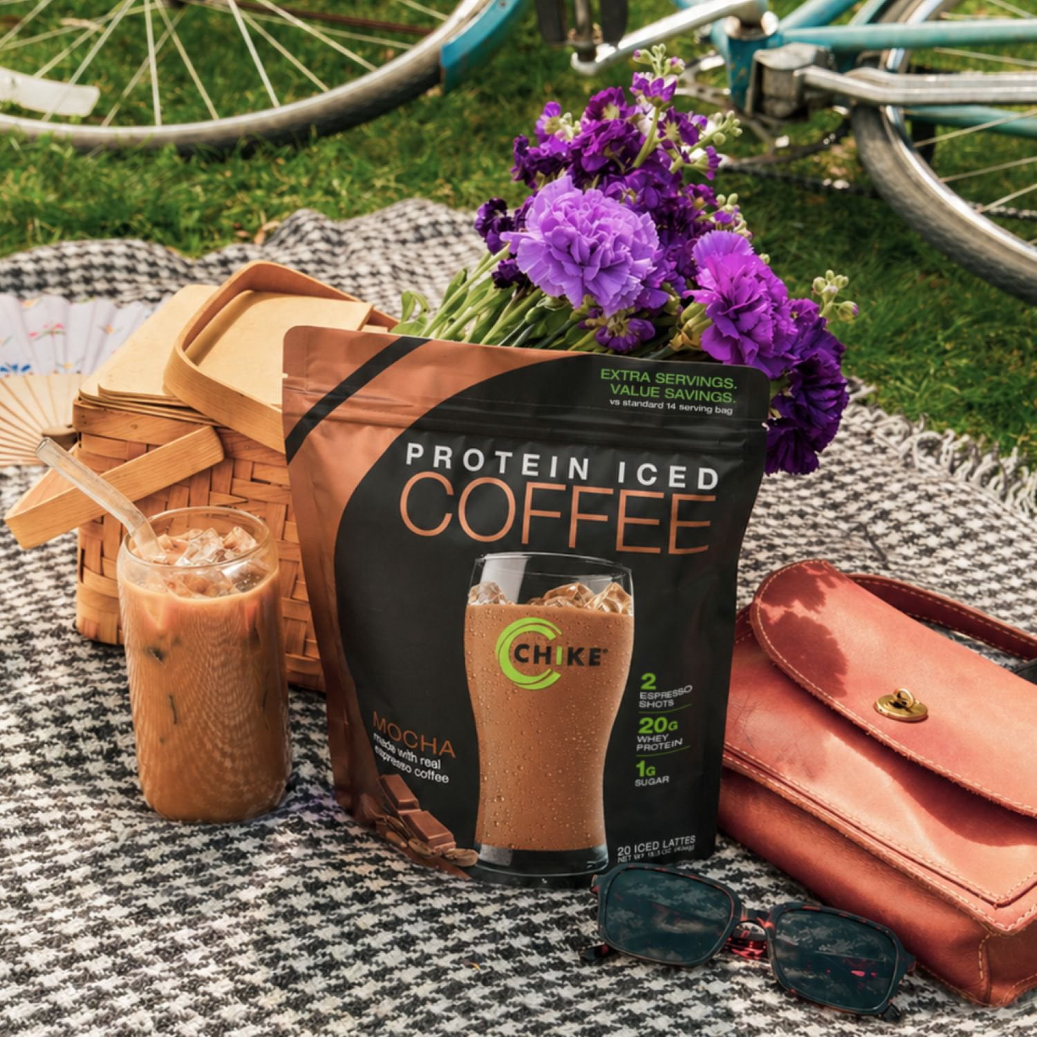 Chike Iced Coffee 20g Whey Protein Powder, Mocha 22.6 oz