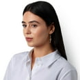 thumbnail image 3 of Love Knot Stick Drop Stud Earrings in 14K Gold, 3 of 6