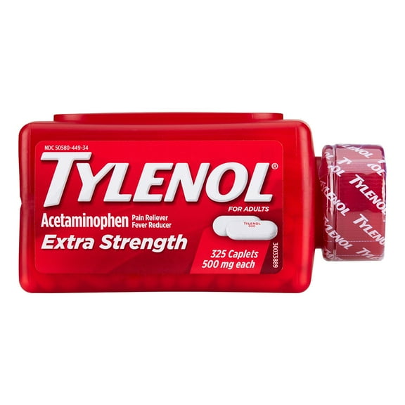 Tylenol Extra Strength Caplets, 500 mg., Acetaminophen, 325 ct.
