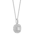 thumbnail image 2 of 1.38 CT. T.W. Cushion Center Diamond Double Halo Pendant in 18K Gold, 2 of 5