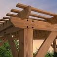 thumbnail image 4 of Backyard Discovery 14' x 10' Delray Cedar Pergola with PowerPort, 4 of 9