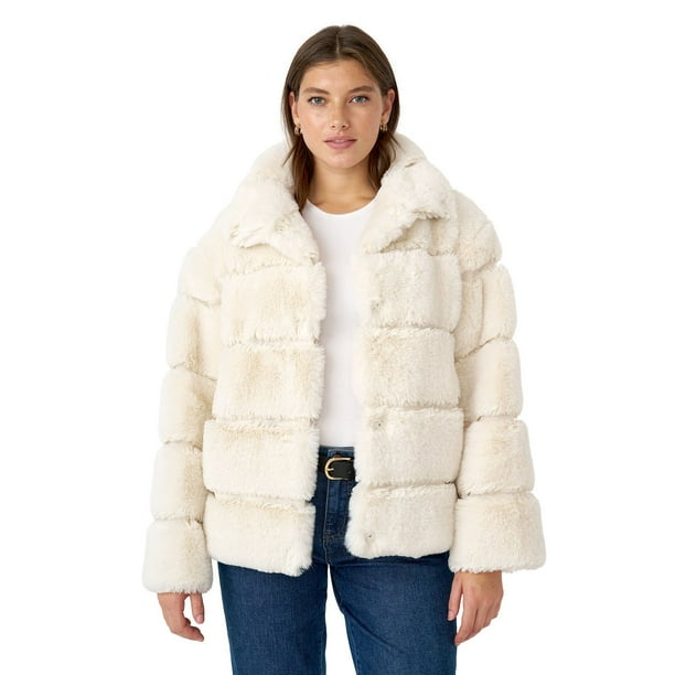 Edited by Hunter McGrady Women's Faux Fur Jacket