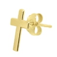 thumbnail image 5 of Cross Pendant Necklace and Stud Earring Set in 14K Gold, 5 of 6