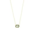 thumbnail image 1 of Cushion Cut Gemstone Bezel Set Necklace in 14K Gold, 1 of 5