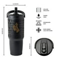 thumbnail image 3 of Logo Brands Wyoming Cowboys Stainless Steel Tumbler Set, 3 of 7
