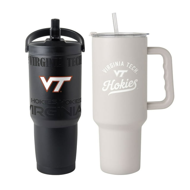 Logo Brands Virginia Tech Hokies Stainless Steel Tumbler Set