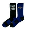 thumbnail image 2 of Baltimore Ravens Adult 2-Pack Crew Socks, 2 of 3