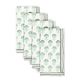 thumbnail image 1 of Over&Back 100% Linen Hand Blocked Napkins, Set of 4, 1 of 9