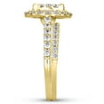 thumbnail image 6 of 2.0 CT. T.W. Round Cut Halo Diamond Ring & Band Set in 14K Gold, 6 of 13