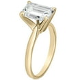 thumbnail image 2 of Emerald Diamond Solitaire Ring in 18K Gold, 2 of 3