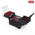 thumbnail image 6 of Heavy-Duty Keter Masterloader Rolling ToolBox + 18in Cantilever Organizer / Telescoping Handle, 6 of 19