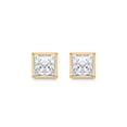 thumbnail image 2 of Lab Created Fancy Cut Diamond Stud Earrings in 14K Gold, 2 of 6