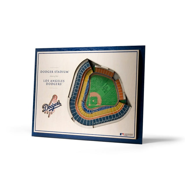 YouTheFan MLB 5-Layer Stadium View 3D Wall Art, Assorted Teams