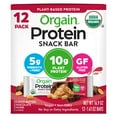 thumbnail image 1 of Orgain Organic Plant Based Protein Snack Bars, Peanut Butter Chocolate Chunk, 12 ct., 1 of 7