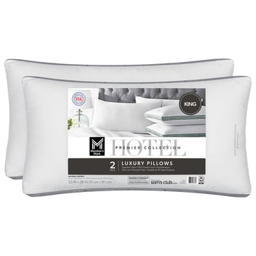 Member's Mark 2-Pack Hotel Premier Collection Bed Pillows, Assorted Sizes