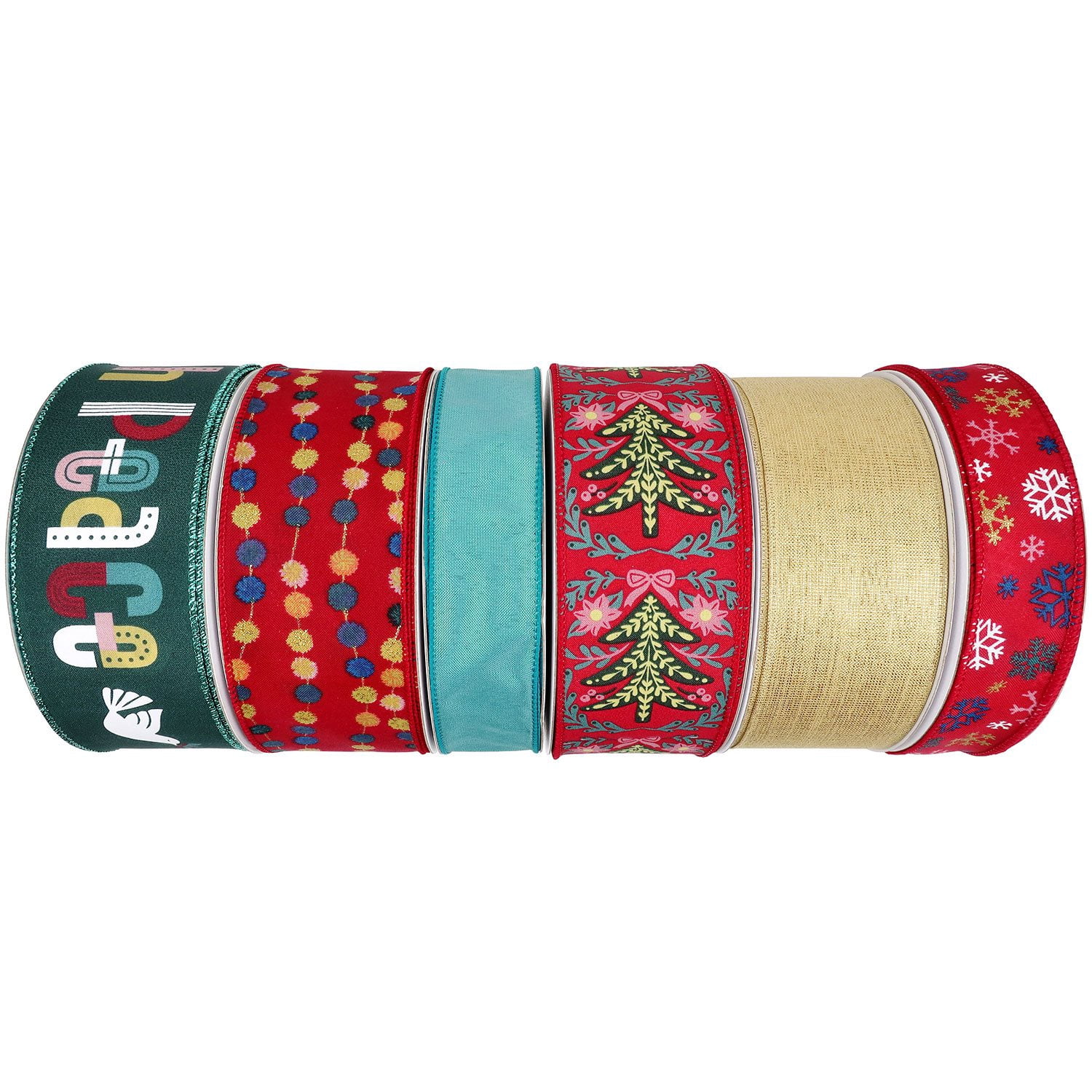 Member’s Mark 6-Pack Premium Wired Ribbon (Boho Christmas Collection ...