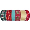 thumbnail image 1 of Member’s Mark 6-Pack Premium Wired Ribbon (Boho Christmas Collection), 1 of 4