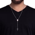 thumbnail image 5 of Italian Rosary Necklace in Sterling Silver, 5 of 5