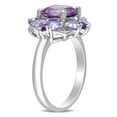 thumbnail image 4 of Amethyst and Tanzanite Cocktail Ring in Sterling Silver, 4 of 5