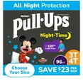 thumbnail image 1 of Pull-Ups Nighttime Potty Training Pants for Boys, Sizes 2T-4T, 1 of 13