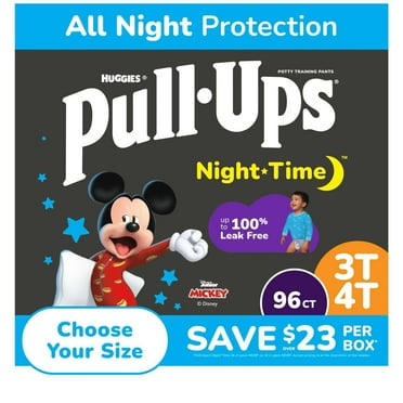 Pull-Ups Nighttime Potty Training Pants for Boys, Sizes 2T-4T
