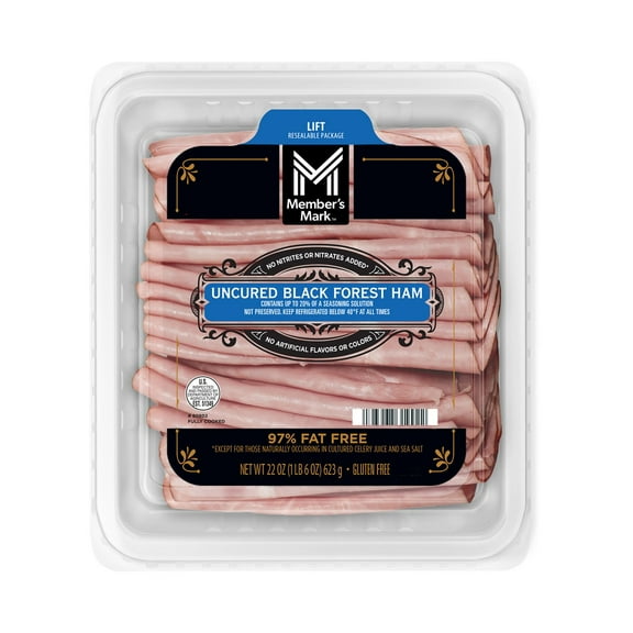 Member's Mark Uncured Black Forest Ham, Sliced, 1 lb. 6 oz.