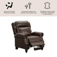 thumbnail image 2 of Pollenza Top-Grain Leather Recliner, 2 of 8