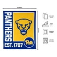 thumbnail image 3 of Logo Brands Pittsburgh Panthers 60"x70" Super Plush Blanket, 3 of 6
