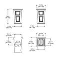 thumbnail image 5 of Mayne Wyndham 24" Tall Planter, 5 of 6