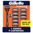 thumbnail image 1 of Gillette Fusion5 Men's Razor Handle + 9 Cartridges, 1 of 11