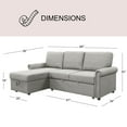 thumbnail image 6 of Hamilton Storage Sofa Bed Reversible Sectional, 6 of 12