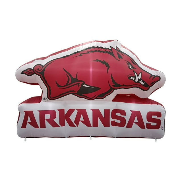 Logo Brands Arkansas Razorbacks Pre-Lit 7’x10’ Team Inflatable