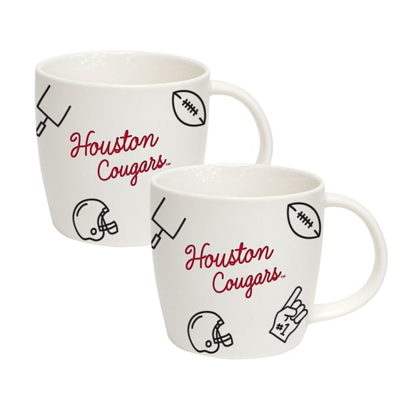 Logo Brands Houston Cougars 18oz Playmaker Mug Bundle
