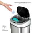 thumbnail image 2 of Nine Stars Sensor Trash Can, Stainless Steel 21.1 gal, 2 of 10