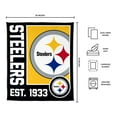 thumbnail image 3 of Logo Brands Pittsburgh Steelers 60"x70" Super Plush Blanket, 3 of 6