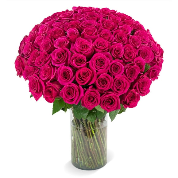 Member's Mark Rose Vase Arrangement, 100 stems, choose color