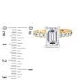 thumbnail image 4 of Lab Created Emerald Cut Diamond Ring in 18K Gold, 4 of 5