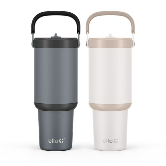 Ello Oasis Go 30oz Leak-Proof Stainless Steel Tumbler, 2 Pack